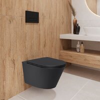 Унитаз подвесной Lauter Longer 2110822B черный + Breez 21GN7072BM - Превью изображения №6 — Интернет-Магазин TECNO.BY
