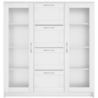 Mio Tesoro Сириус 2 двери со стеклом и 4 ящика 117x123 2.02.03.400.1 (белый) Image #3