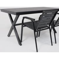 Садовый стол AksHome Florence 160x80x77 (сталь-черная/черный) - Превью изображения №6 — Интернет-Магазин TECNO.BY