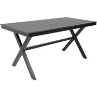 AksHome Florence 160x80x77 (сталь-черная/черный)