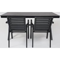 Садовый стол AksHome Florence 160x80x77 (сталь-черная/черный) - Превью изображения №5 — Интернет-Магазин TECNO.BY