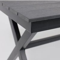 Садовый стол AksHome Florence 160x80x77 (сталь-черная/черный) - Превью изображения №10 — Интернет-Магазин TECNO.BY