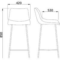 AksHome Mexico (искусственная кожа, черный/черная нить) Image #2