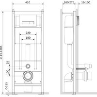Унитаз подвесной Lauter Augsburg 21109EC + I012703.0251 (черный матовый с кнопкой смыва) - Превью изображения №15 — Интернет-Магазин TECNO.BY