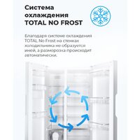 Холодильник side by side MAUNFELD MFF177NFBE - Превью изображения №20 — Интернет-Магазин TECNO.BY
