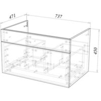 Garda Тумба под умывальник Onda 106Н-750_PVC 09.106н.750.PVC (золотой мрамор) Image #4