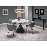 Halmar Garet 120/76 (белый мрамор/черный)