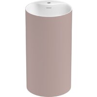 Wellsee Chalice Perfection 230630000 (отдельностоящий, с отверстием под смеситель, цвет матовый светло-розовый/глянцевый белый)