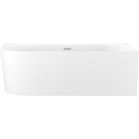 Wellsee Collaro 180x80 28910601R (пристенная ванна (правая) белый глянец, экран, ножки, сифон-автомат хром)