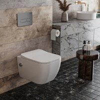 Roxen Cube Bidet One Rimless 6 в 1 StounFix Dual Fresh 608961 (кнопка: матовая) Image #9