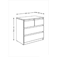 Mio Tesoro Мальта 4 ящика 80x76 2.05.02.050.3 (дуб сонома) Image #4