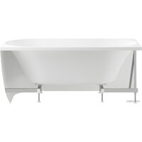 Wellsee Belle Spa 150x75 235702001 (пристенная ванна (правая) белый глянец, экран, каркас, сифон-автомат хром) Image #3