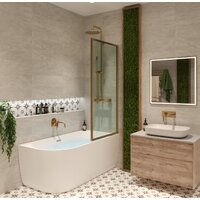 Wellsee Belle Spa 150x75 235702001 (пристенная ванна (правая) белый глянец, экран, каркас, сифон-автомат хром) Image #8