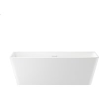Wellsee Graceful Pro 168x80 230903002 (отдельностоящая ванна белый глянец, экран, ножки, сифон-автомат глянцевый белый) Image #1