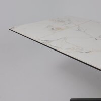 Lepremo AV 2111 МДФ+керамика раздвижной 1200-1800x800 (натуральный глянцевый Gold Jade/черный) Image #15