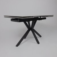 Lepremo AV 2111 МДФ+керамика раздвижной 1200-1800x800 (натуральный глянцевый Gold Jade/черный) Image #10