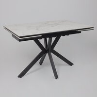 Lepremo AV 2111 МДФ+керамика раздвижной 1200-1800x800 (натуральный глянцевый Gold Jade/черный) Image #8