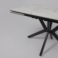 Lepremo AV 2111 МДФ+керамика раздвижной 1200-1800x800 (натуральный глянцевый Gold Jade/черный) Image #13