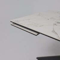 Lepremo AV 2111 МДФ+керамика раздвижной 1200-1800x800 (натуральный глянцевый Gold Jade/черный) Image #14