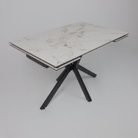 Lepremo AV 2111 МДФ+керамика раздвижной 1200-1800x800 (натуральный глянцевый Gold Jade/черный) Image #9