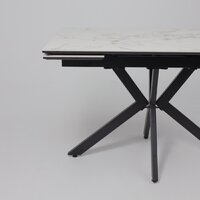 Lepremo AV 2111 МДФ+керамика раздвижной 1200-1800x800 (натуральный глянцевый Gold Jade/черный) Image #12