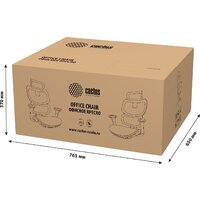 Офисное кресло CACTUS CS-MC555-GY (черный/серый) - Превью изображения №6 — Интернет-Магазин TECNO.BY