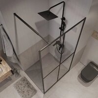 Niagara NG-686-12BLACK 120x195 (черный матовый/прозрачное стекло) Image #2