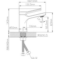 Смеситель Econoce D35 730 EC0730BL (черный) - Превью изображения №4 — Интернет-Магазин TECNO.BY