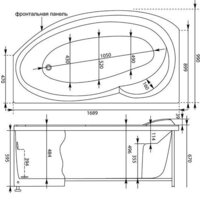Aquanet Jersey 170x90 L (с каркасом) Image #9