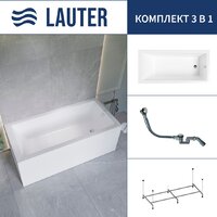 Lauter Athena 170x80 21090080 (с каркасом и сифоном 21Y32000 хром)