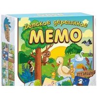 Нескучные игры Мемо детское деревянное. Птицы 8504