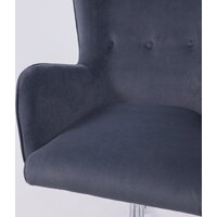 AksHome Bella XL (chrome Kiton 713 Graphite велюр/графит) Image #11