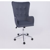 AksHome Bella XL (chrome Kiton 713 Graphite велюр/графит) Image #15