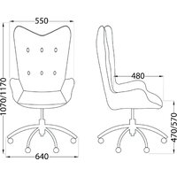 AksHome Bella XL (chrome Kiton 713 Graphite велюр/графит) Image #16