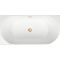 Wellsee Belle Spa 150x75 235701004 (пристенная ванна (левая) белый глянец, экран, каркас, сифон-автомат золото) Image #4