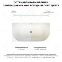 Wellsee Belle Spa 150x75 235701004 (пристенная ванна (левая) белый глянец, экран, каркас, сифон-автомат золото) Image #7