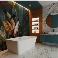 Wellsee Graceful Pro 168x80 230903001 (отдельностоящая ванна белый глянец, экран, ножки, сифон-автомат хром) Image #8