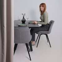 Lepremo AV 2122 МДФ+керамика раздвижной 1400-2000x850 (черный матовый Shakespeare/черный) Image #2