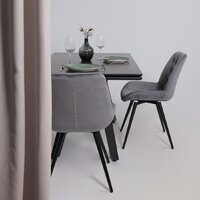 Lepremo AV 2122 МДФ+керамика раздвижной 1400-2000x850 (черный матовый Shakespeare/черный) Image #4