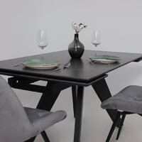 Lepremo AV 2122 МДФ+керамика раздвижной 1400-2000x850 (черный матовый Shakespeare/черный) Image #7