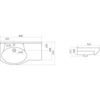Santek Коралл-83 83x51.5 [1.WH11.0.228] Image #2