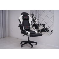 Игровое (геймерское) кресло Calviano 1590 (PU, черный/белый) - Превью изображения №8 — Интернет-Магазин TECNO.BY