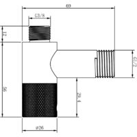 Wellsee Drainage System 182146001, угловой (2 шт, хром) Image #7