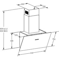 Кухонная вытяжка Meferi AIRBOX45BK Light - Превью изображения №18 — Интернет-Магазин TECNO.BY