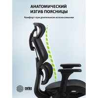 Офисное кресло CACTUS CS-MC555-BK (черный) - Превью изображения №9 — Интернет-Магазин TECNO.BY