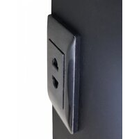 Континент Шкаф с зеркалом Elmage Black Led 45x80 Image #19