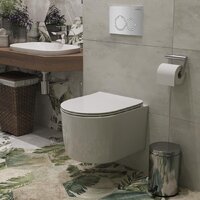 Roxen Simple Compact в комплекте с инсталляцией StounFix Dual Fresh 6 в 1 966133 (кнопка: серый бетон) Image #12