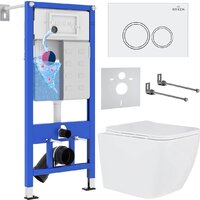 Roxen Cube One Rimless 6 в 1 StounFix Dual Fresh 503394 (кнопка: белый глянец) Image #1