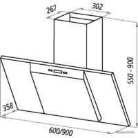MAUNFELD Gloria 60 (черный/черное стекло) Image #15