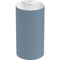 Wellsee Chalice Perfection 230628000 (отдельностоящий, с отверстием под смеситель, цвет матовый светло-синий/глянцевый белый)